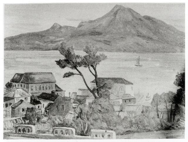  南風原朝光，淡水風景，1933